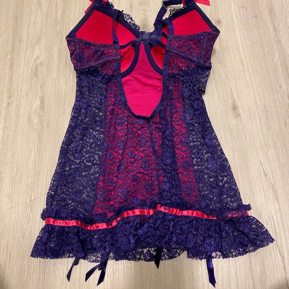 Victoria’s Secret sexy little thing lace slip nightie Size 34D - Picture 3 of 6